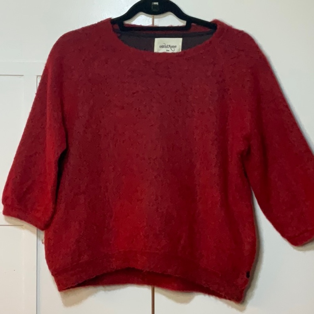 Ottod’Ame Mohair Cozy Red Sweater